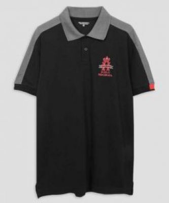 Polo shirt Black-Grey